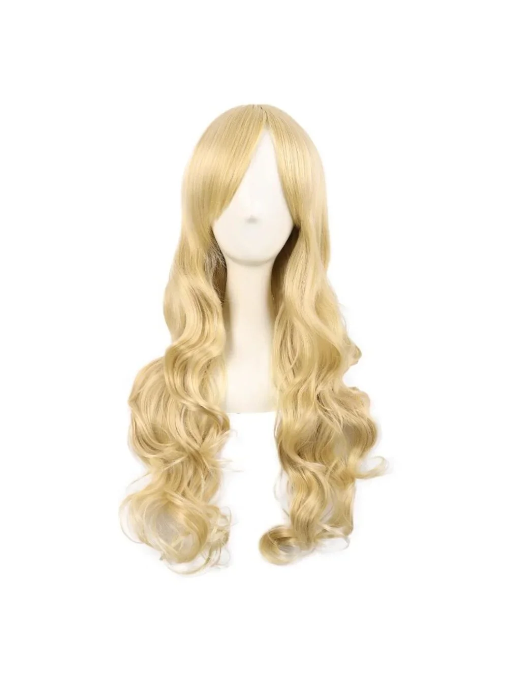 Women's Mixed Golden 28 Inch Lolita Long Curly 2 Ponytails Clip On Cosplay Wigs
